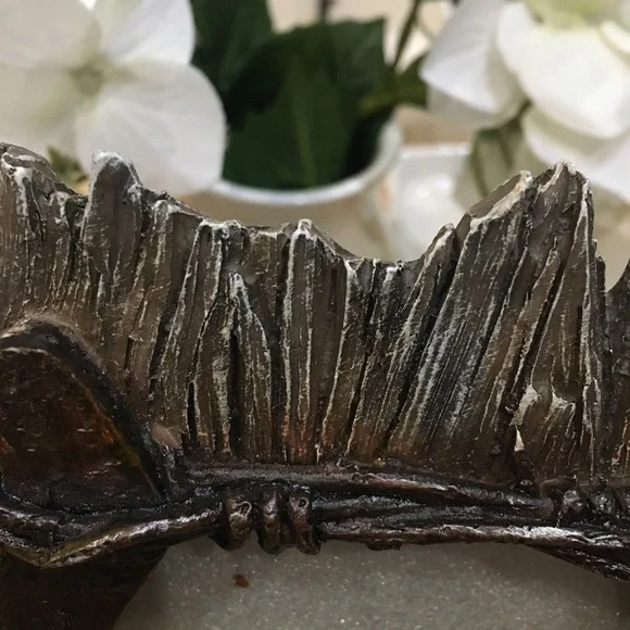 🎈🎈🎈Western horseshoe picture frame. Barb wire nails wood plank  rustic frame - Picture 4 of 9